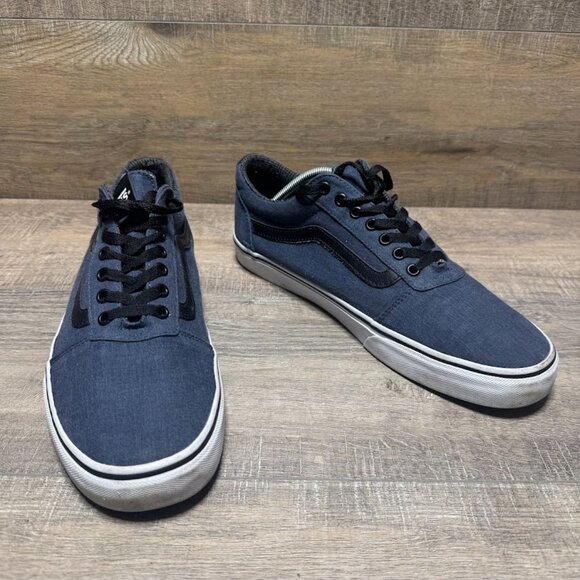 Vans Ward Denim Blue Textile Sneaker Men's Size 11.5 - Picture 6 of 7